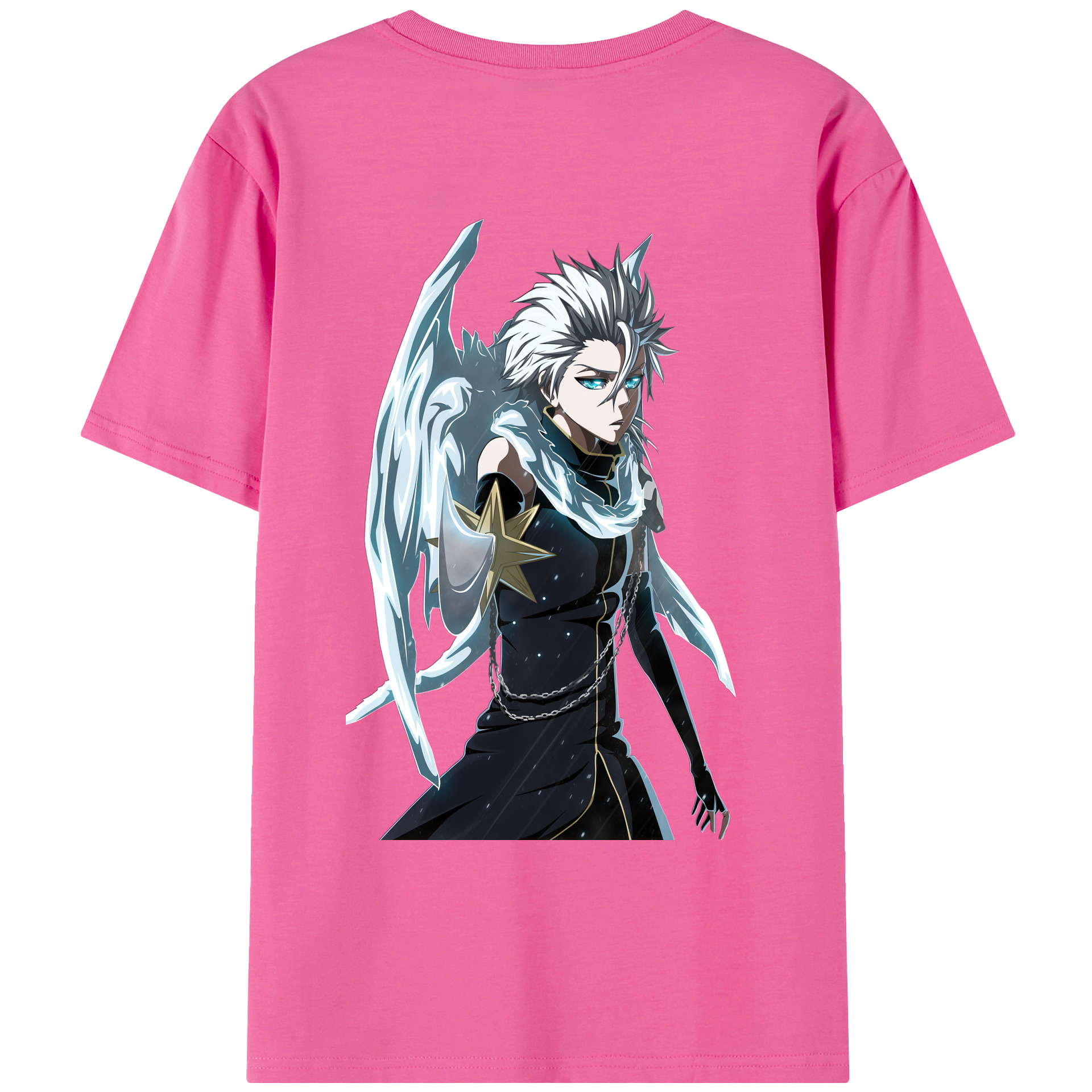（画像用） ブリーチ 日番谷冬獅郎（ひつがや とうしろう） BLEACH Hitsugaya Toushirou レディース半袖Tシャツ(バックプリント)